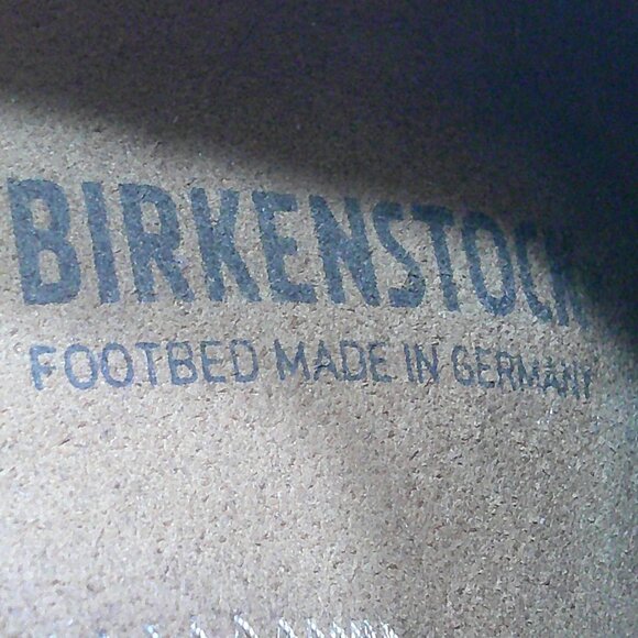 Birkenstock Comfort Suede Cognac Buckley Clog Gold buckle Size 38 - Picture 4 of 11